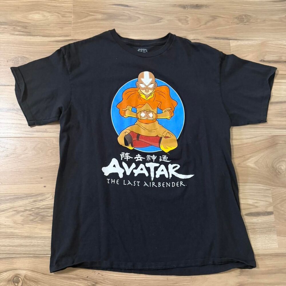 Avatar The Last Airbender black Anime cartoon tv promo movie Size Large